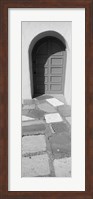 Multi-colored tiles in front of a door, Balboa Park, San Diego, California Fine Art Print