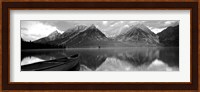 Canoe Leigh Lake Grand Teton National Park WY USA Fine Art Print
