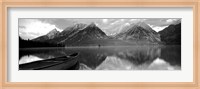 Canoe Leigh Lake Grand Teton National Park WY USA Fine Art Print