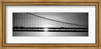 Sunrise Bay Bridge San Francisco BW Fine Art Print
