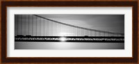 Sunrise Bay Bridge San Francisco BW Fine Art Print