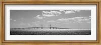 Bridge across a bay, Sunshine Skyway Bridge, Tampa Bay, Florida Fine Art Print