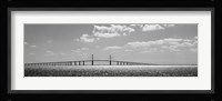 Bridge across a bay, Sunshine Skyway Bridge, Tampa Bay, Florida Fine Art Print