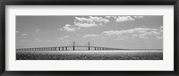 Bridge across a bay, Sunshine Skyway Bridge, Tampa Bay, Florida Fine Art Print