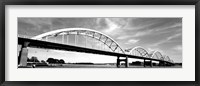Low angle view of a bridge, Centennial Bridge, Davenport, Iowa Framed Print