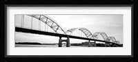 Iowa, Davenport, Centennial Bridge over Mississippi River Fine Art Print