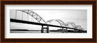 Iowa, Davenport, Centennial Bridge over Mississippi River Fine Art Print