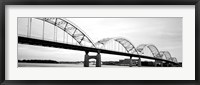 Iowa, Davenport, Centennial Bridge over Mississippi River Framed Print