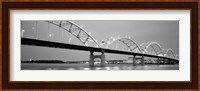 Bridge over a river, Centennial Bridge, Davenport, Iowa Fine Art Print
