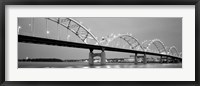 Bridge over a river, Centennial Bridge, Davenport, Iowa Fine Art Print