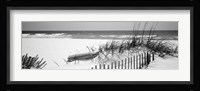 Fence on the beach, Alabama, Gulf of Mexico Fine Art Print