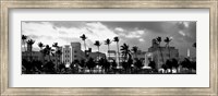 Buildings Lit Up At Dusk, Ocean Drive, Miami Beach, Florida Fine Art Print