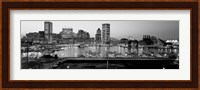 Inner Harbor, Baltimore, Maryland BW Fine Art Print