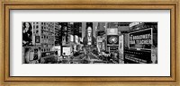 High angle view of traffic on a road, Times Square, Manhattan, NY Fine Art Print