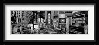 High angle view of traffic on a road, Times Square, Manhattan, NY Fine Art Print