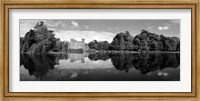Reflection of a castle in water, Johnstown Castle, County Wexford, Ireland Fine Art Print