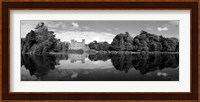 Reflection of a castle in water, Johnstown Castle, County Wexford, Ireland Fine Art Print