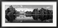 Reflection of a castle in water, Johnstown Castle, County Wexford, Ireland Fine Art Print