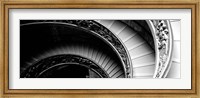 Spiral Staircase, Vatican Museum, Rome, Italy BW Fine Art Print