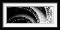 Spiral Staircase, Vatican Museum, Rome, Italy BW Fine Art Print