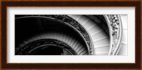 Spiral Staircase, Vatican Museum, Rome, Italy BW Fine Art Print