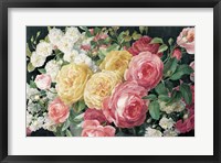 Antique Roses on Black Fine Art Print