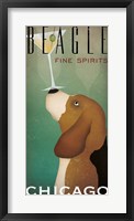 Beagle Martini Framed Print