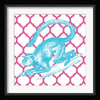 Bright Menagerie Monkey Fine Art Print