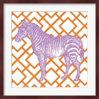 Bright Menagerie Zebra Fine Art Print