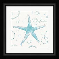 Coastal Splash I Framed Print