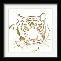 Gilded Tiger Framed Print