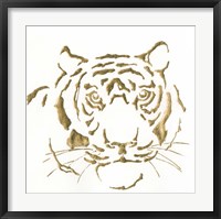 Gilded Tiger Framed Print