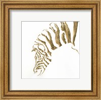 Gilded Zebra Fine Art Print