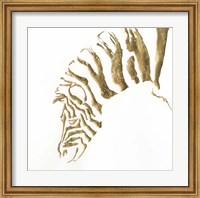 Gilded Zebra Fine Art Print