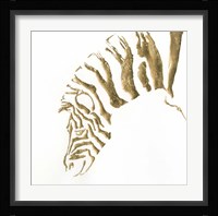 Gilded Zebra Fine Art Print