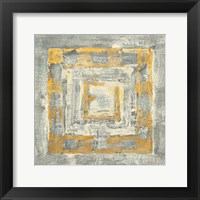 Gold Tapestry II Gold and White Fine Art Print