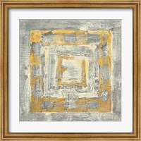 Gold Tapestry II Gold and White Fine Art Print