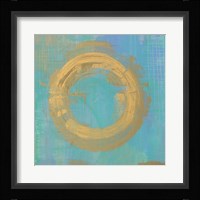 Golden Circles II Framed Print
