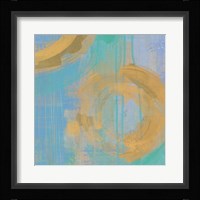 Golden Circles III Framed Print