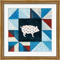 Modern Americana Farm Quilt V Fine Art Print
