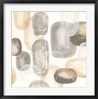Neutral Stones I Framed Print
