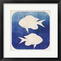 Watermark Fish Framed Print