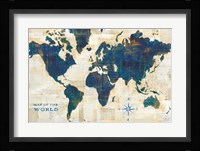 World Map Collage Fine Art Print