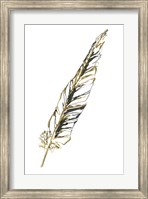 Gilded Swan Feather II Fine Art Print