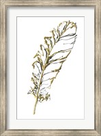 Gilded Turkey Feather I Fine Art Print