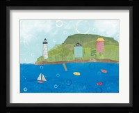 Coastal Harbor I Framed Print