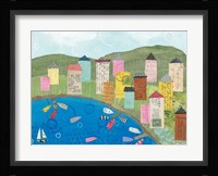 Coastal Harbor III Framed Print