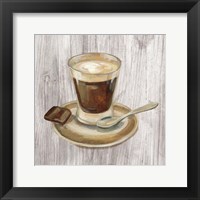 Coffee Time III on Wood Fine Art Print