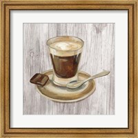 Coffee Time III on Wood Fine Art Print