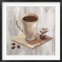 Coffee Time IV on Wood Fine Art Print